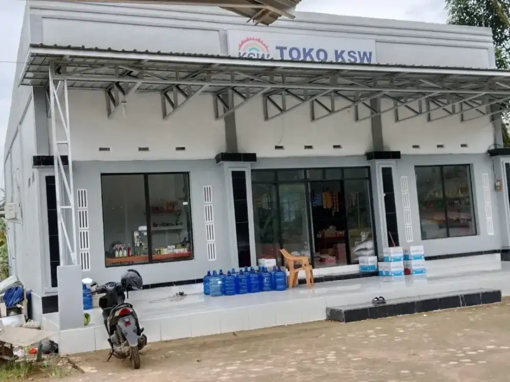 Dijual cepat ruko komersial pinggir jalan di muara sabak