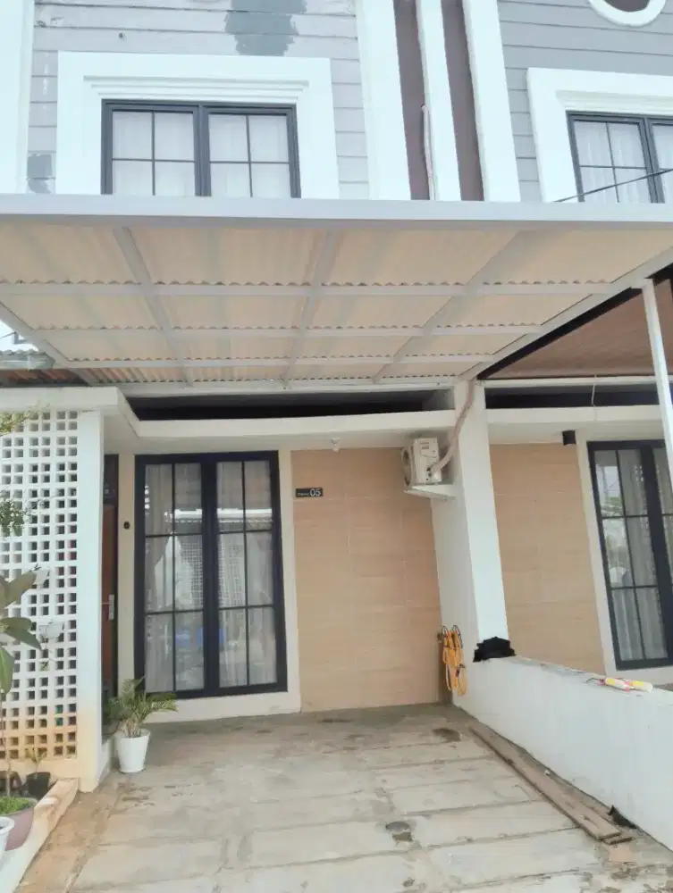 Kanopi alderon single layer minimalis