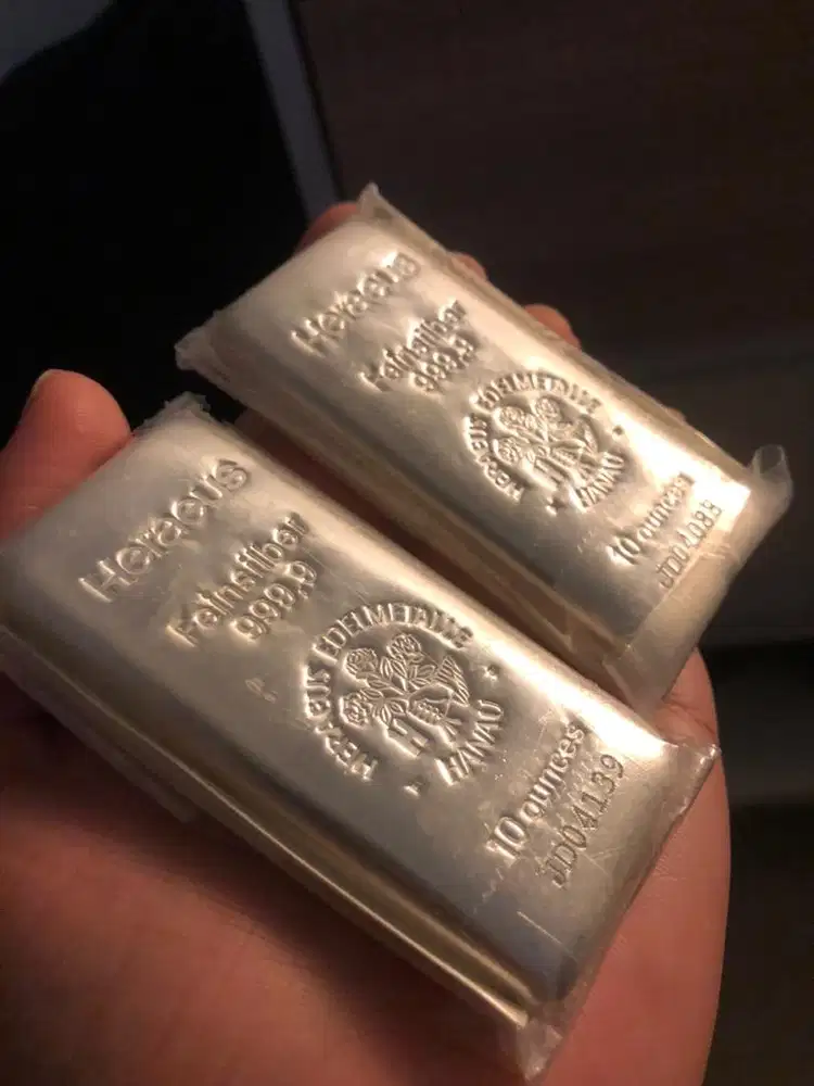 Perak silver heraeus 10 oz/311gr