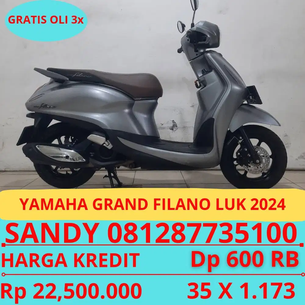 YAMAHA GRAND FILANO LUK 2024 DP MURAH 600 RIBU GUYSS