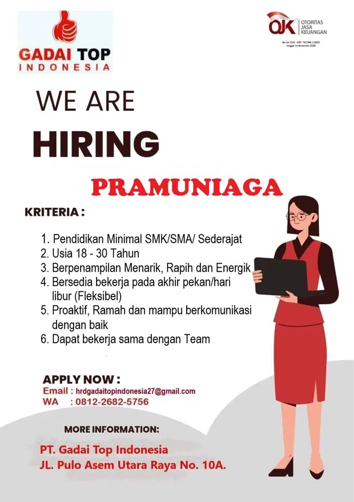 Loker PRAMUNIAGA