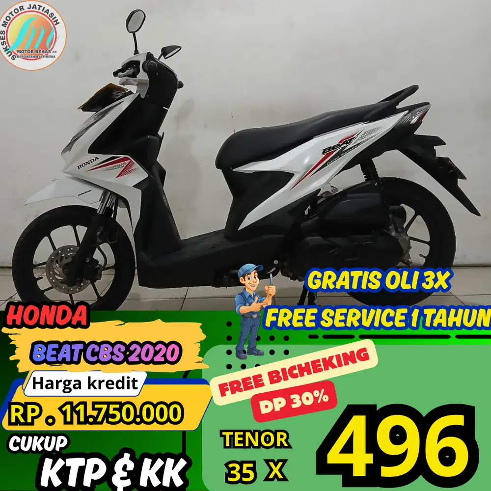 PROMO KHUSUS BI CHEKING DI JAMIN BISA ACC HONDA BEAT CBS 2020