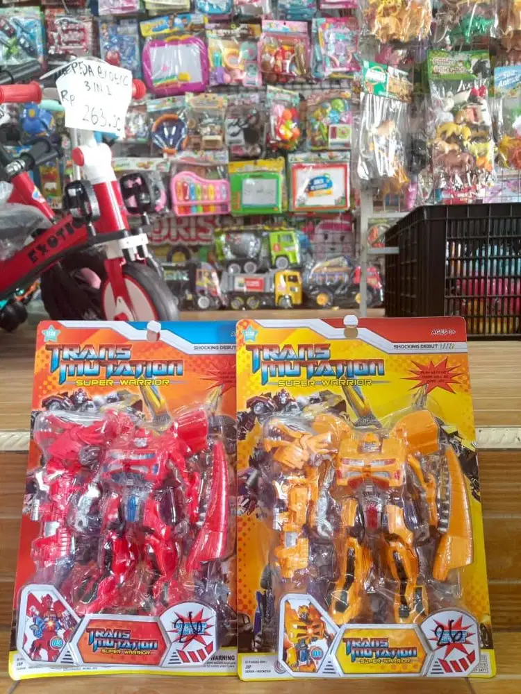 mainan anak robbot transmutation dino