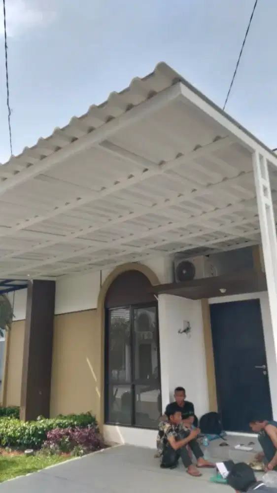 Kanopi alderon double layer minimalis