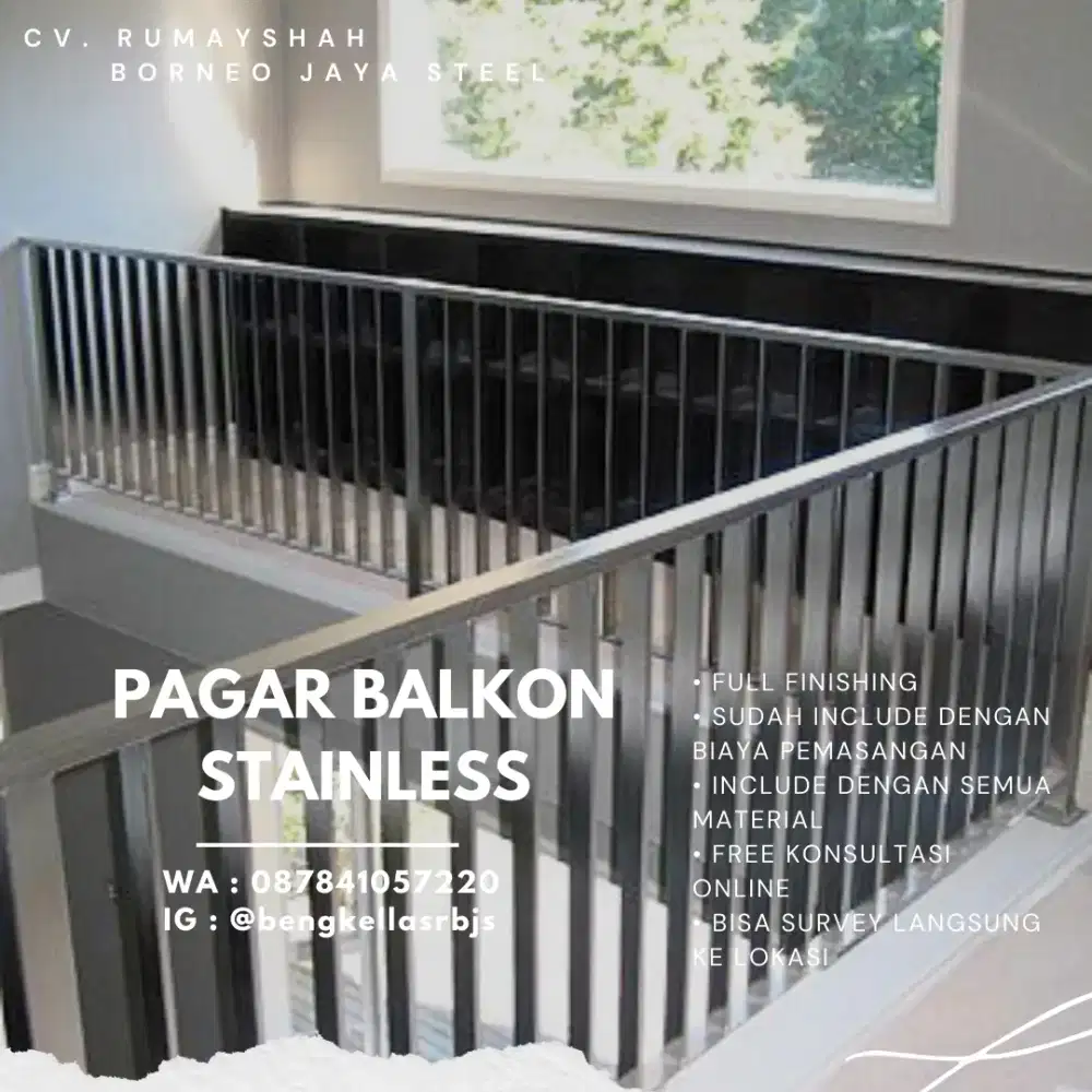 PAGAR BALKON MINIMALIS