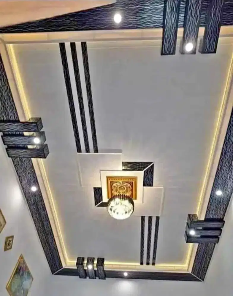 Plapon pvc terpasang bebas model dan motif
