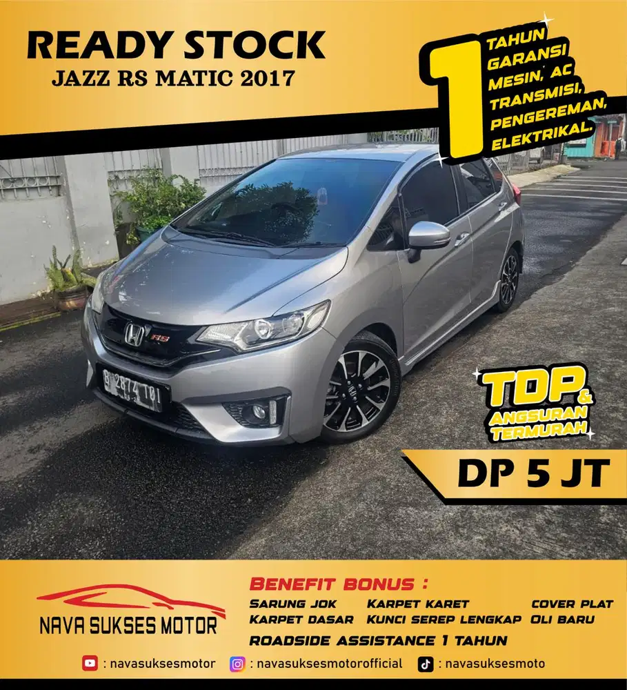TDP 5 JUTA - JAZZ RS MATIC 2017