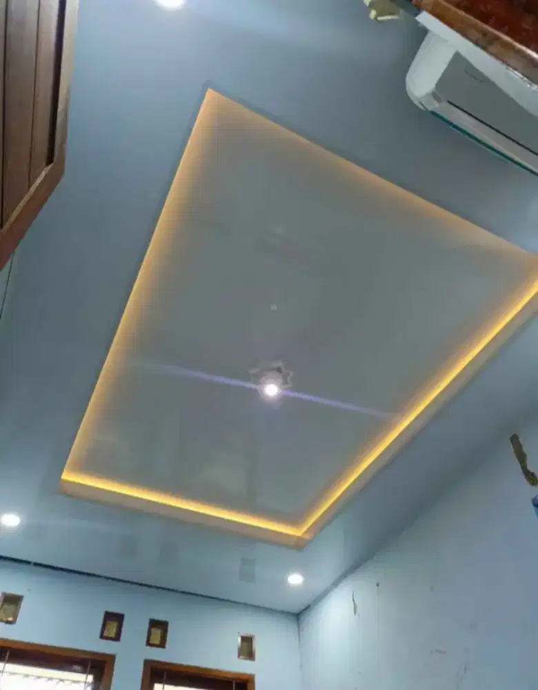 Plapon pvc dan gipsum terpasang