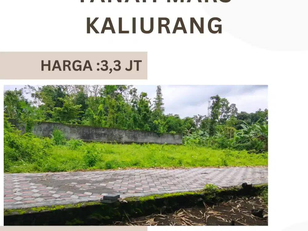 Tanah Jogja Kost Area Kampus UII Kaliurang SHM Pekarangan