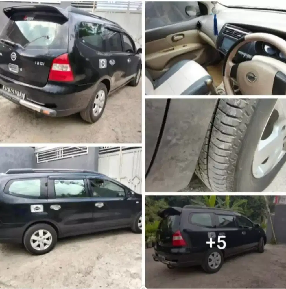 Grand Livina warna Hitam M/T Tahun 2010                      Plat AG