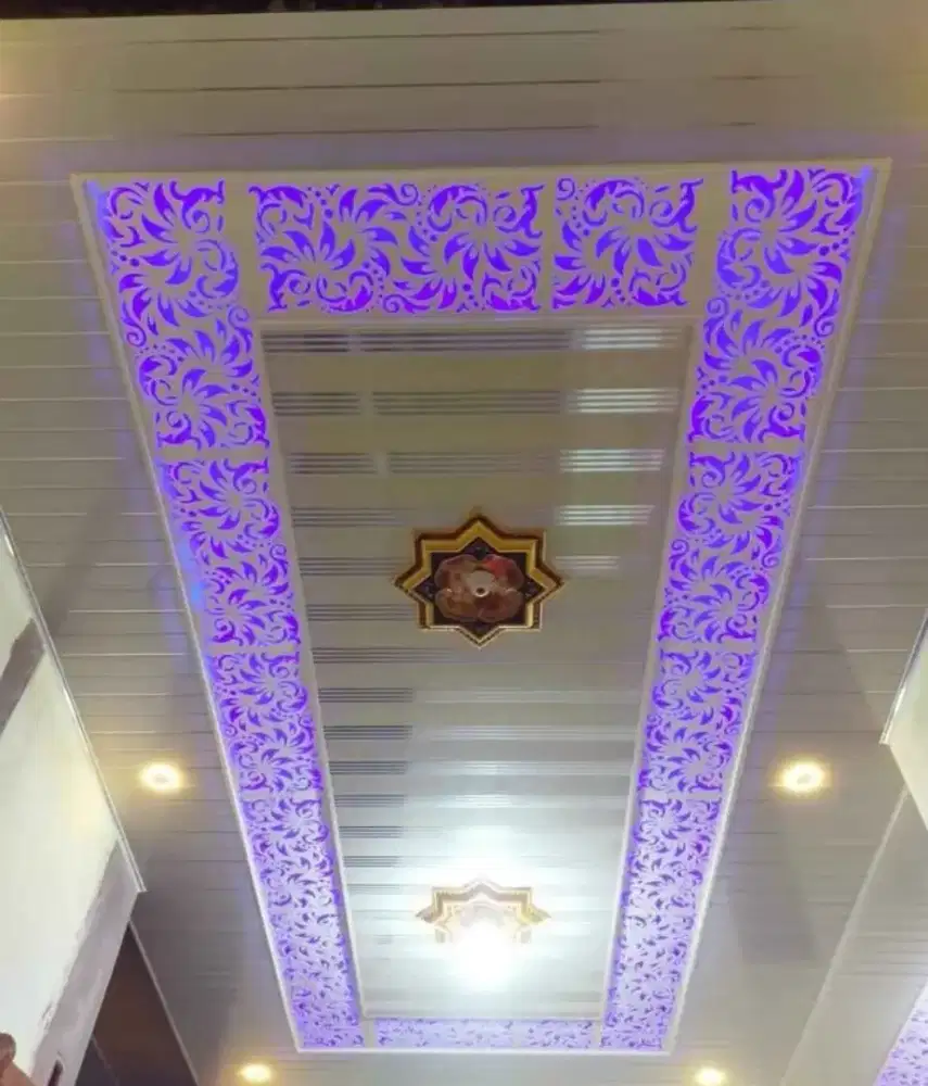 Plapon PVC full interior terpasang rapi dan kuat