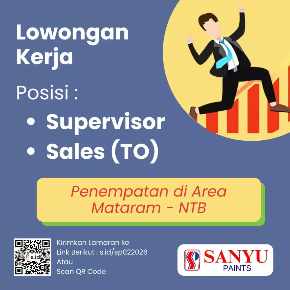 Dibutuhkan urgent! Supervisor & Sales