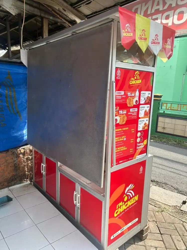 Gerobak bekas fried chicken pemakaian 3Bulan