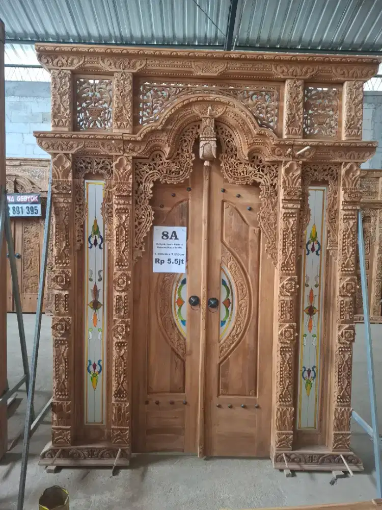 gebyok jawa kaca grafis 200x250 cm