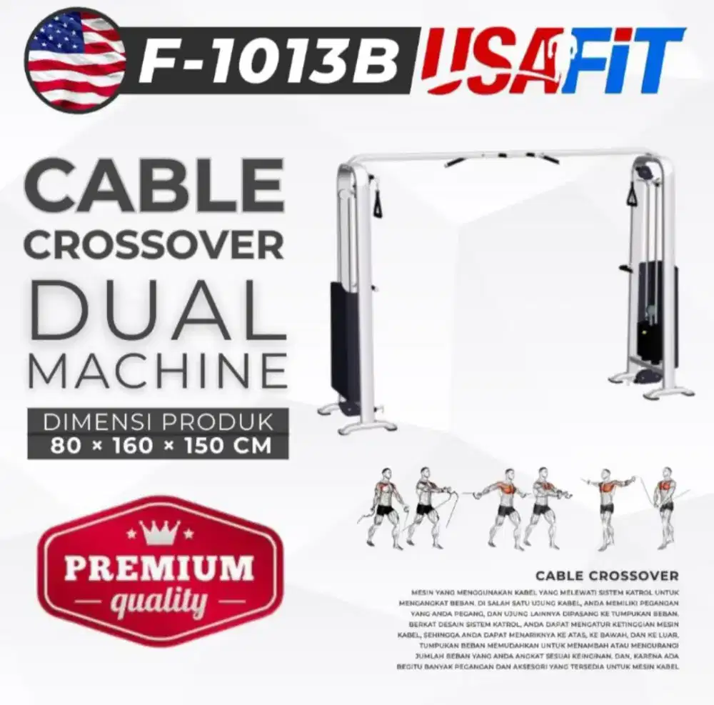 Cable Crossover Dual Machine Usafit F-1013b