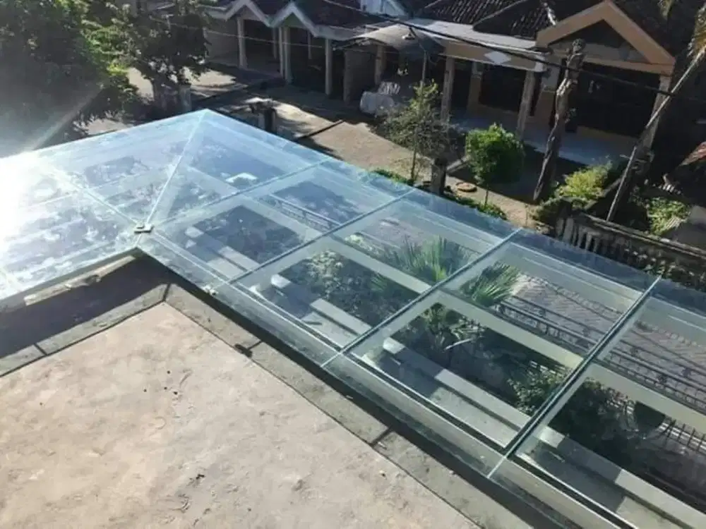 Kanopi kaca tempered / Canopy kaca tempered