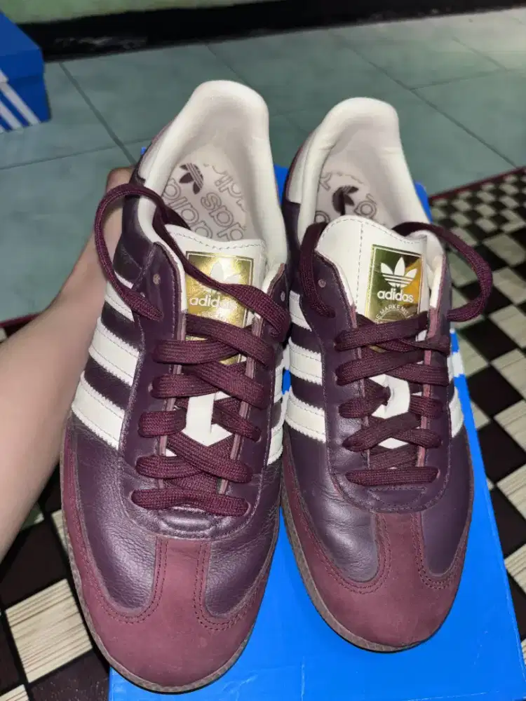 Adidas samba maroon original preloved