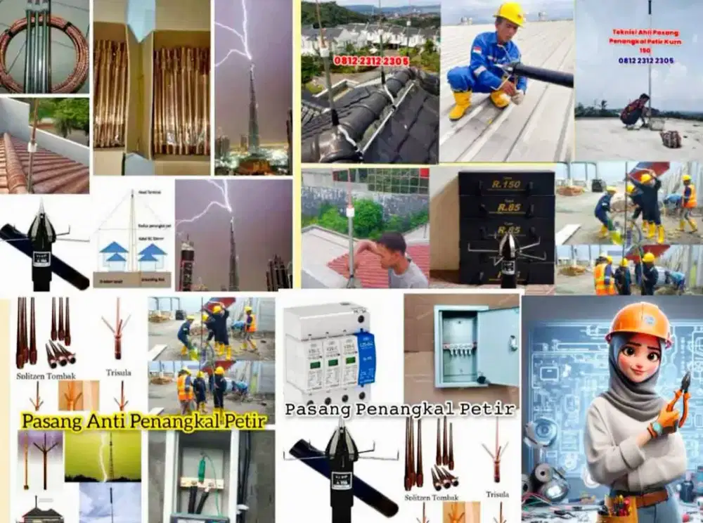 Terima Instalasi Pemasangan Penangkal Petir Konvensional