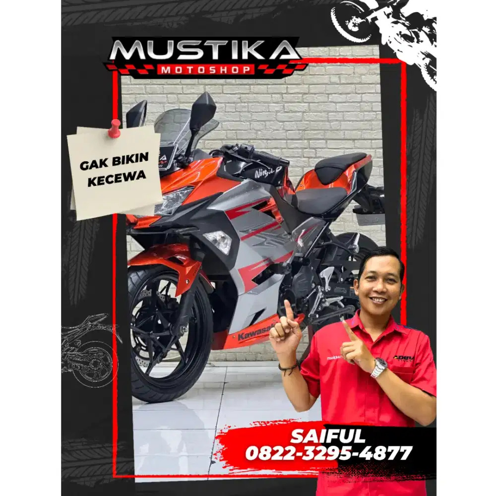 Odo 9rb Istimewa!!Kawasaki Ninja 250 ABS pmk 2020 N Asli Mulus-Mustika