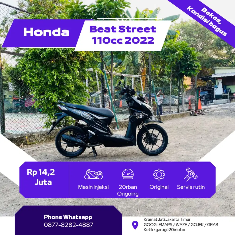 Honda All New Beat street 110cc cbs iss esp fi tahun 2022