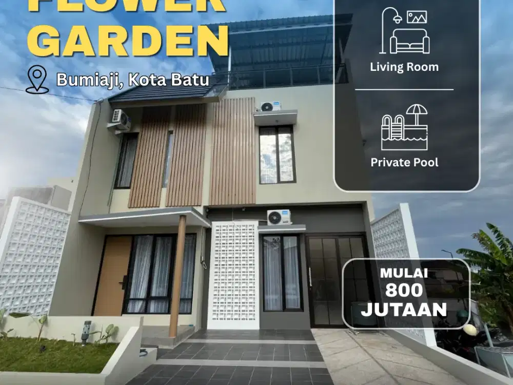 Di jual murah villa batu full furnished potensial income 300juta