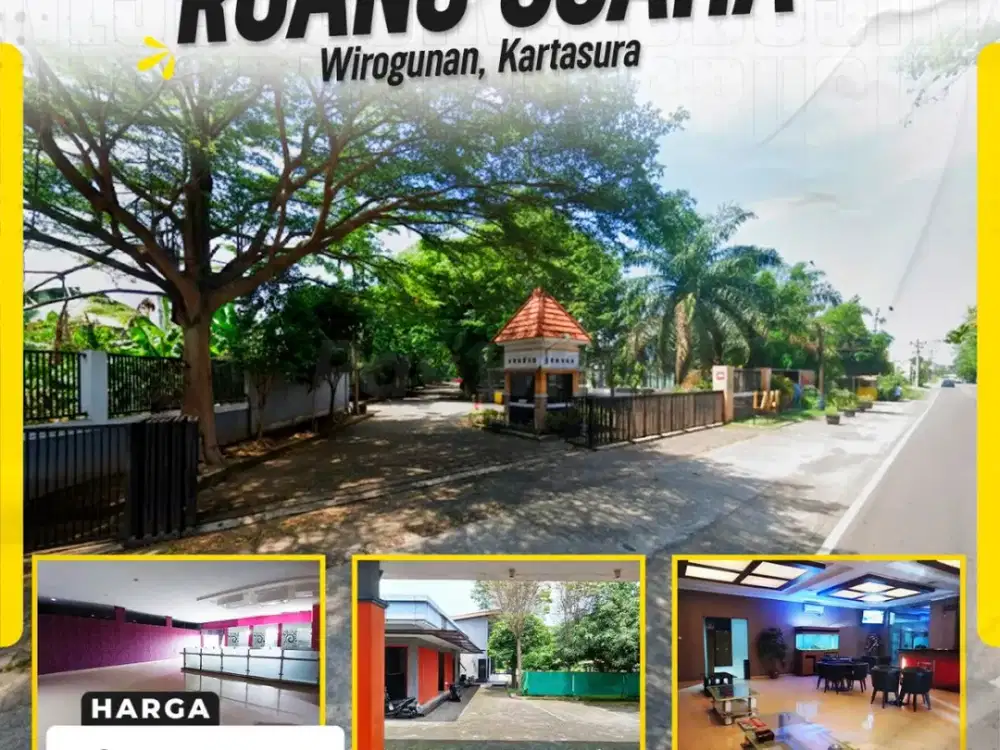 Dijual Ruang Usaha Megah Eks-Resto/Hotel di Wirogunan Kartasura, SANGAT LUAS!!