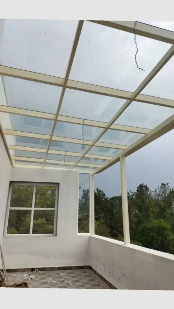 Kanopi kaca tempered / Canopy kaca tempered