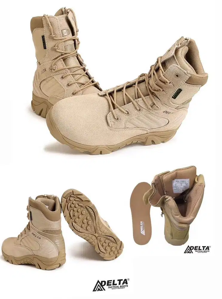 Sepatu tactical DELTA 8 inch, sepatu boots. Sepatu outdoor