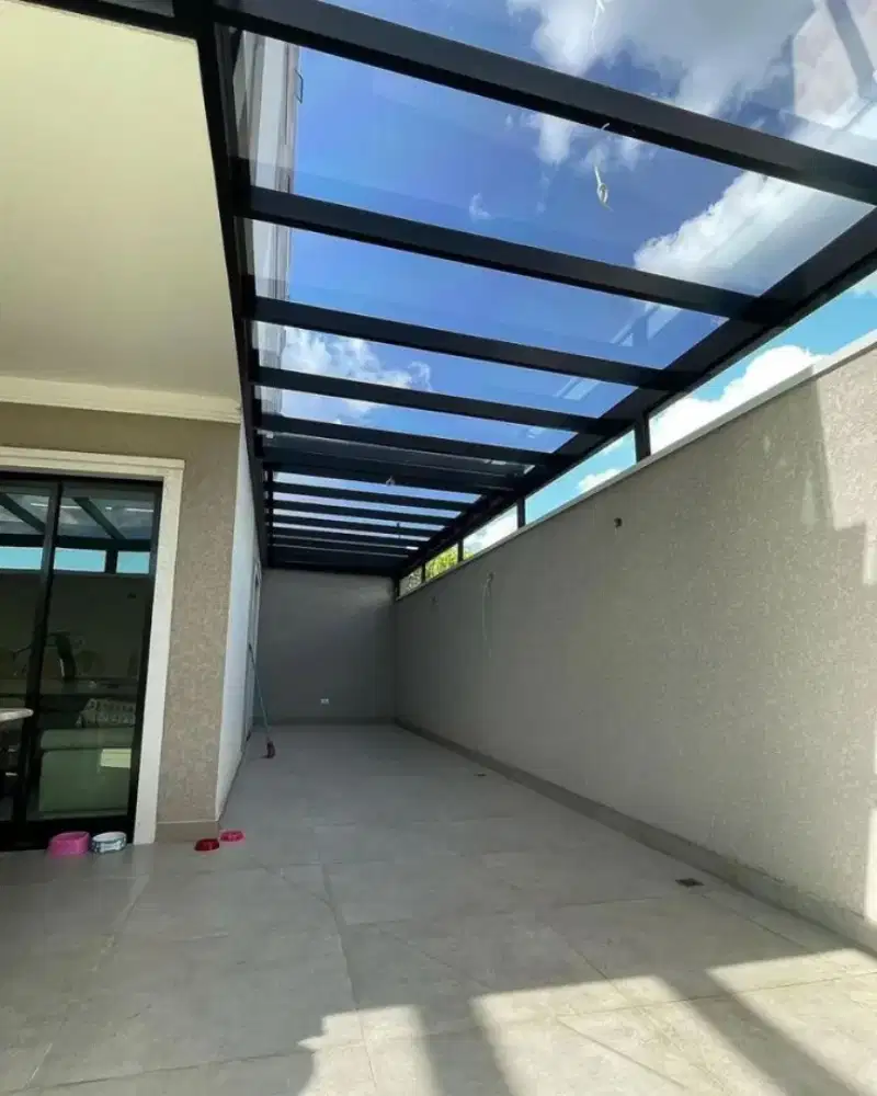 Kanopi kaca tempered / Canopy kaca tempered