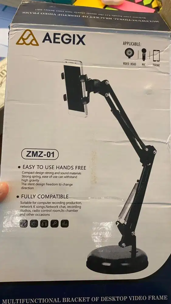 Bracket hanphone, microphone & pop