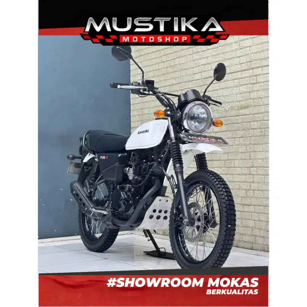 Perfect Condition!!Kawasaki W175 TR Pmk 2021 White Plat Jatim-Mustika