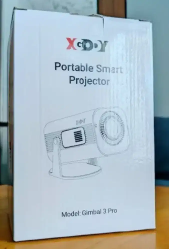 Proyektor Xgody gimbal 3 pro Baru Android terang Normal Fullset Nett