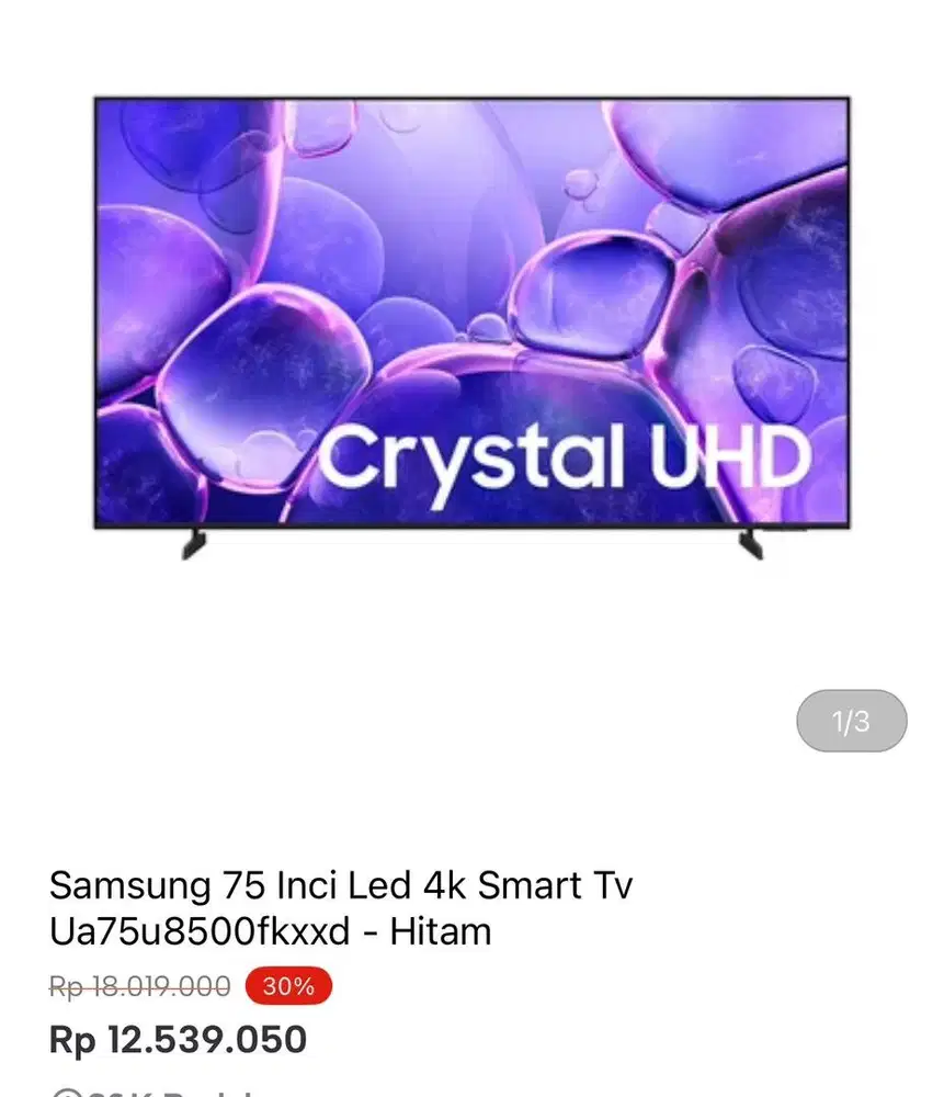SAMSUNG SMART TV 4K 75inci