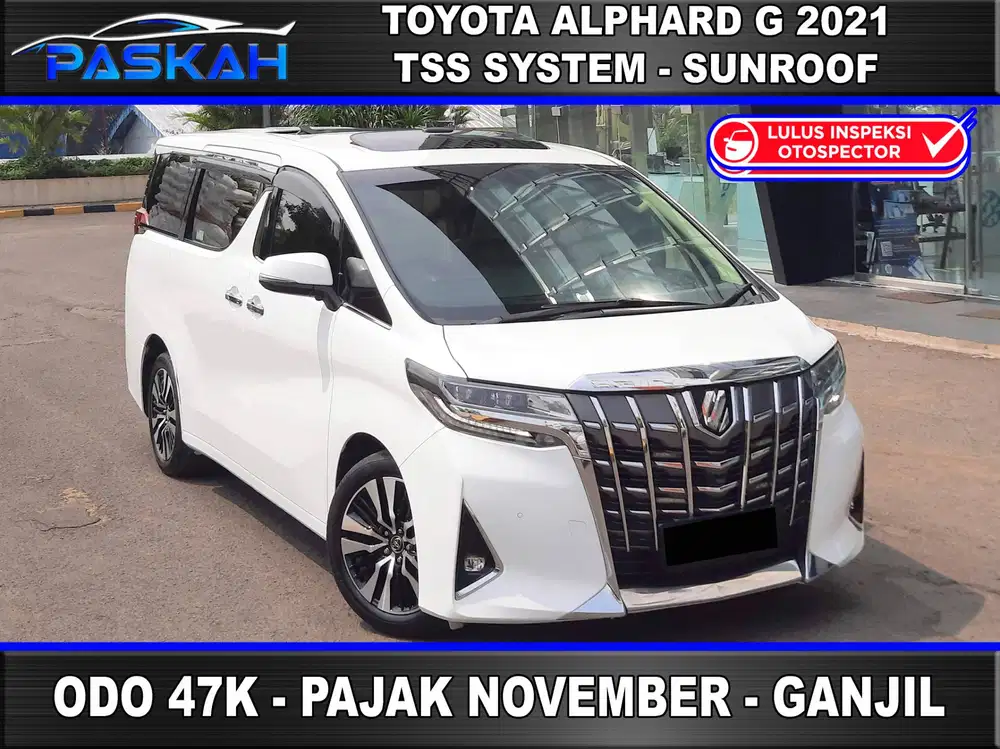 TSS TAX=NOVEMBER Bunga=4% GANJIL Alphard G ATPM 2021 ALPHARD G 2021