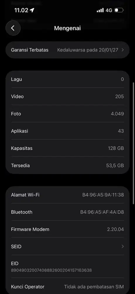 Iphone 16 128 Gb Hitam