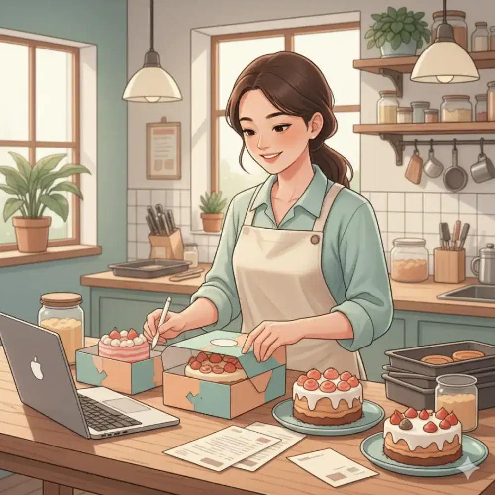 ADMIN PART TIMER TOKO KUE ONLINE