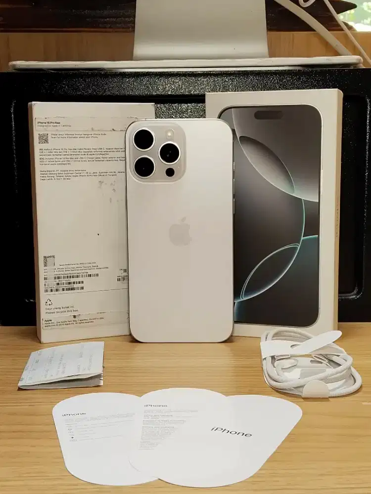 iPhone 16 Pro Max 256GB Silver iBox RESMI GARANSI PANJANG