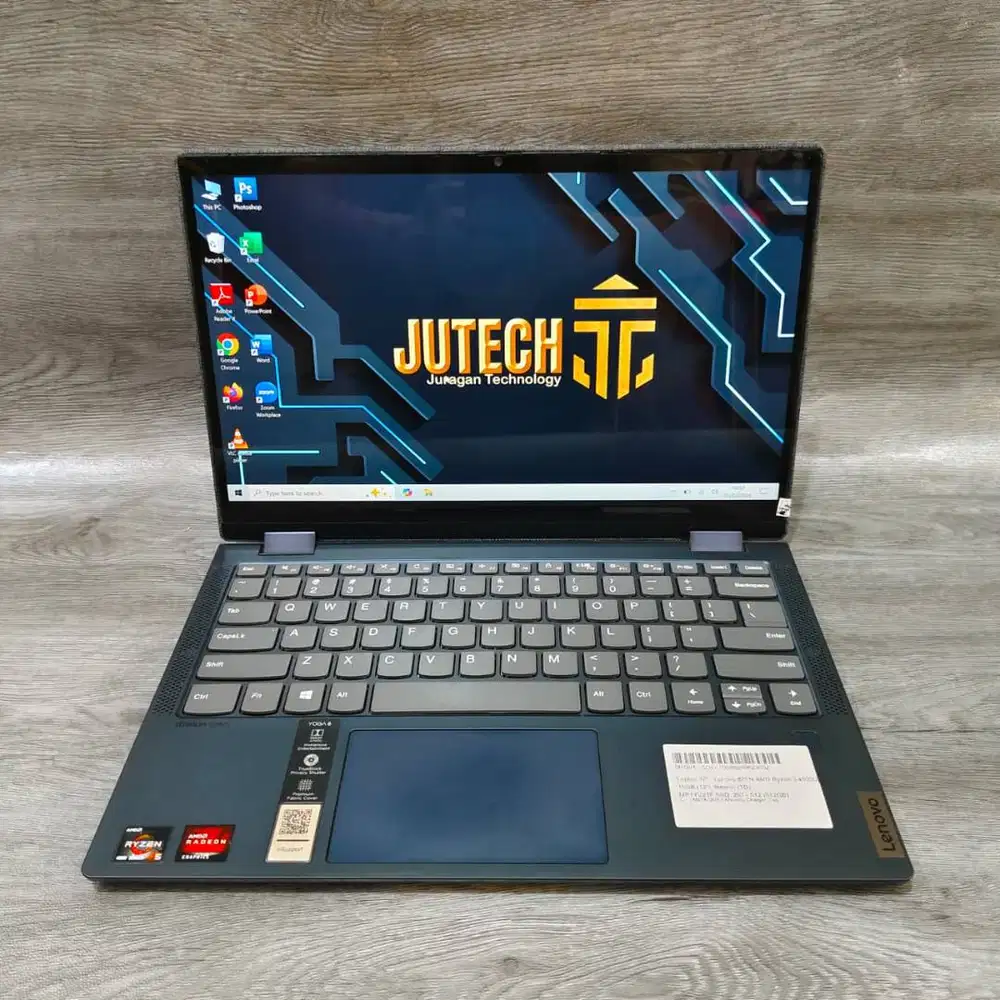 2iN1 Laptop Lenovo Yoga Slim6 Touchscreen + Layar Lipat Ryzen 5 Ram 16