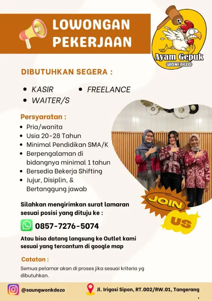 LOWONGAN KERJA FNB