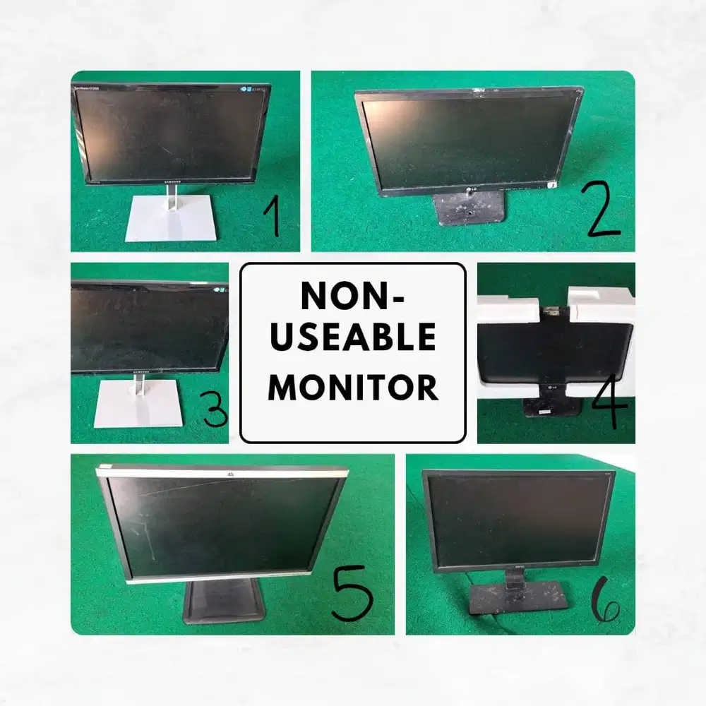 MONITOR LG, BEN-Q, SAMSUNG, HP