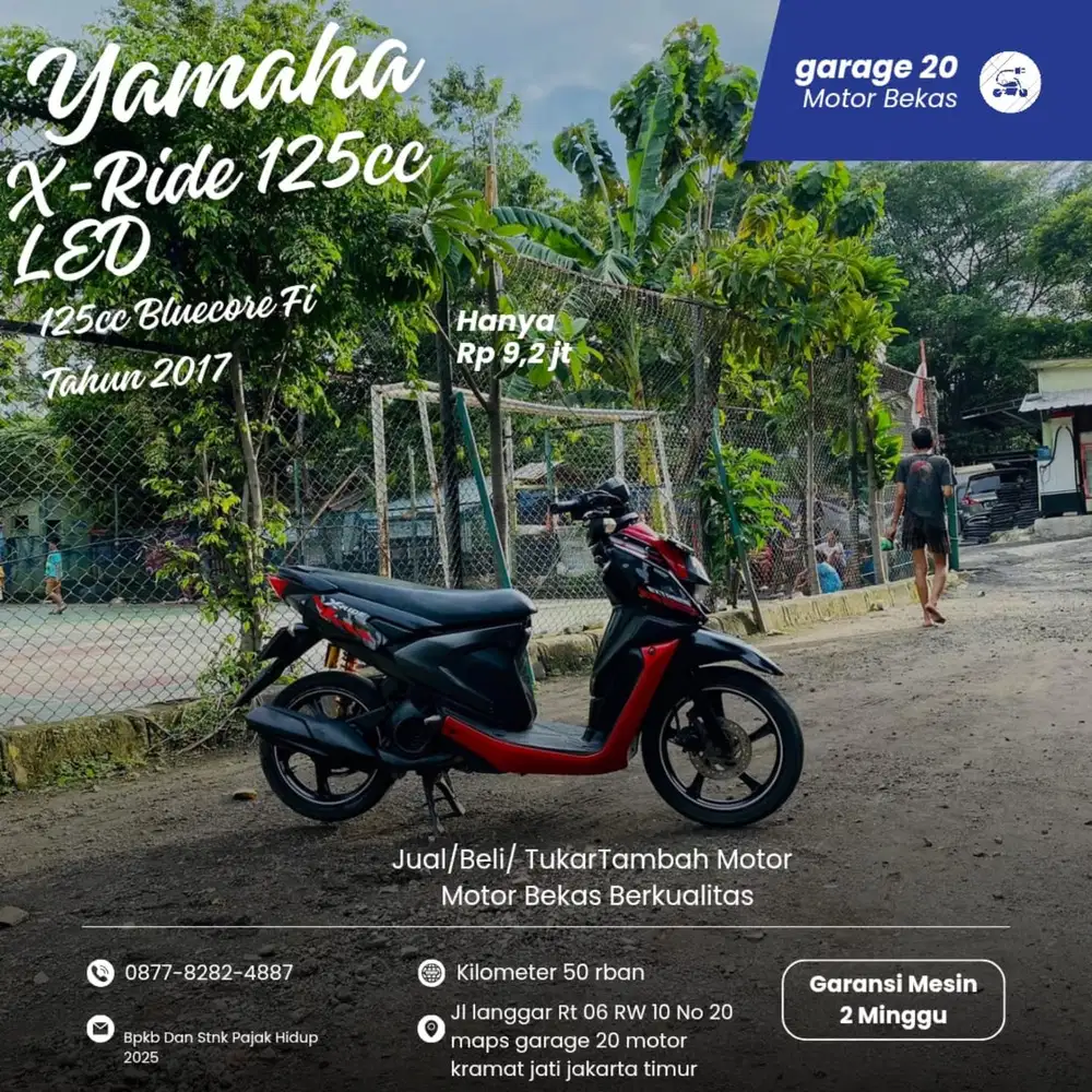 Yamaha X-Ride 125cc Bluecore Fi Tahun 2017
