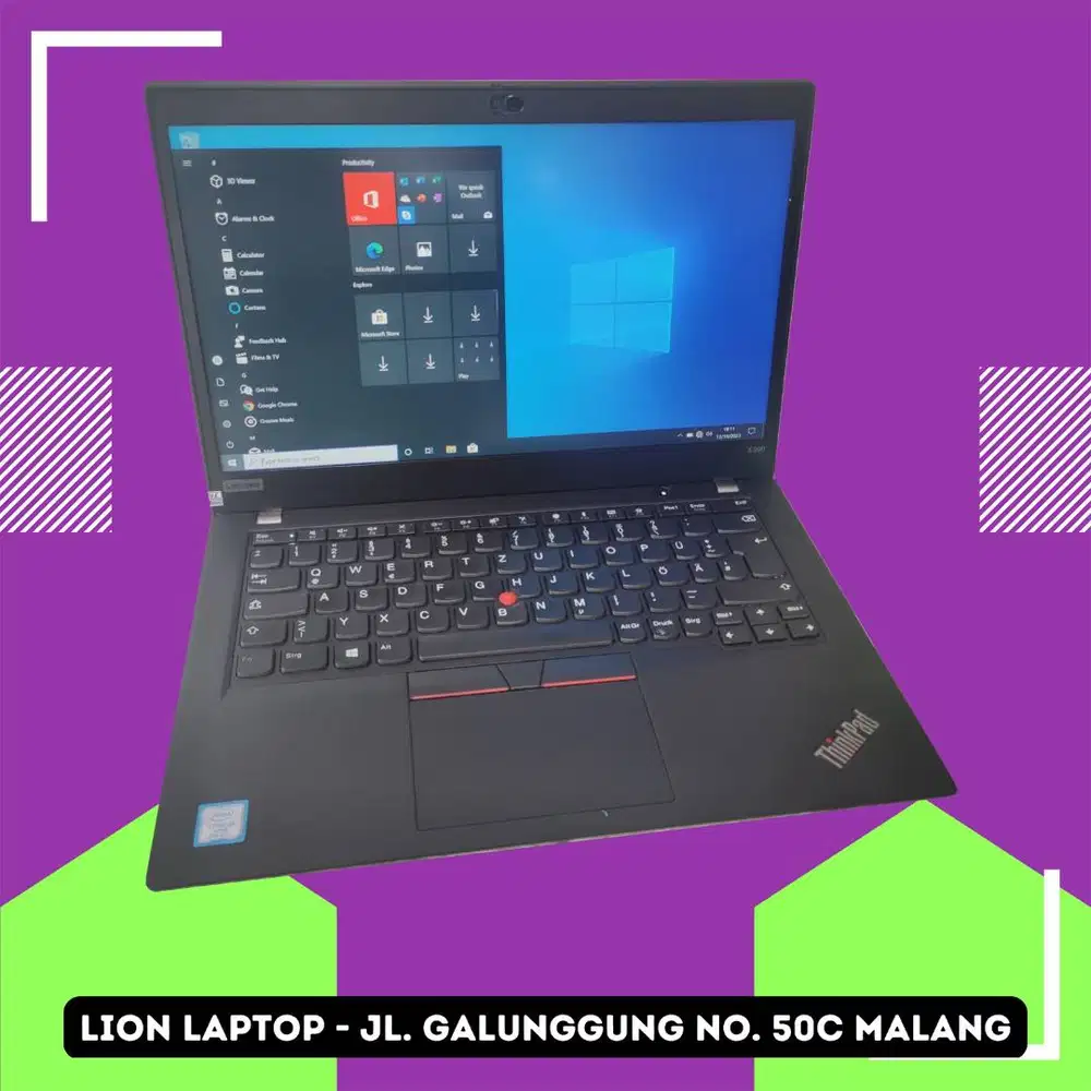 RAM 16GB SSD 256GB Core i5 Gen 8 Slim Lenovo Thinkpad X390 [05|02]