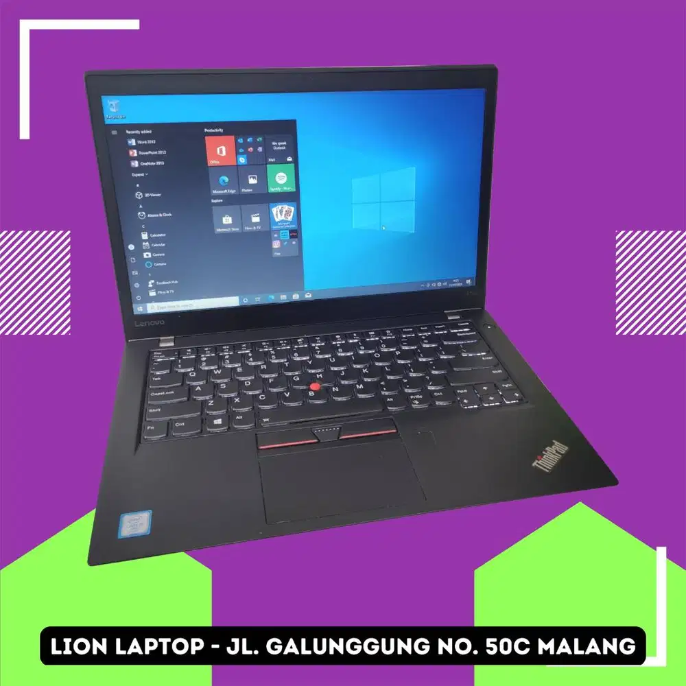 RAM 8GB SSD 256GB Core i7 SLIM Lenovo Thinkpad T470s [05|02]