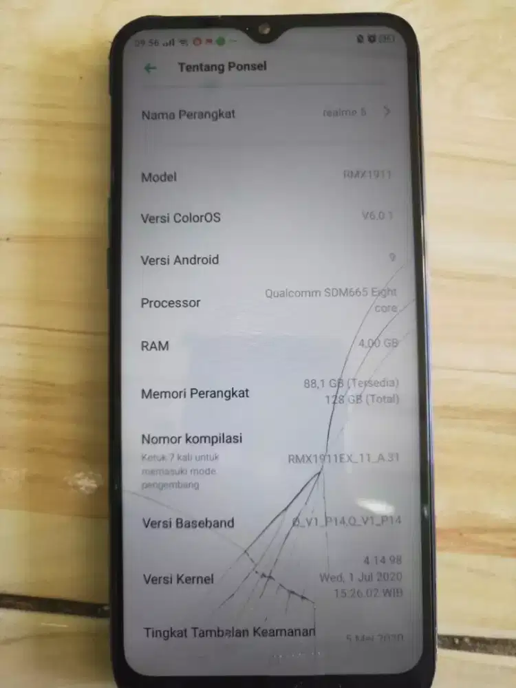 Realme 5 mesin normal