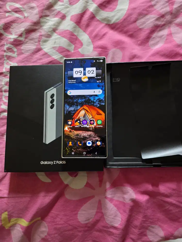 Samsung Z fold 6 resmi Ex sein fullset - 256 gb Warna Putih
