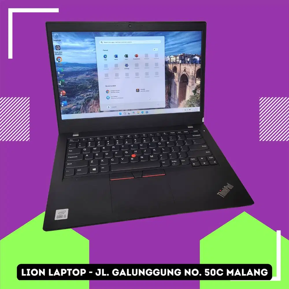 i5 Gen 10 Murah RAM 8GB SSD 256GB Lenovo Thinkpad L14 [05|02]