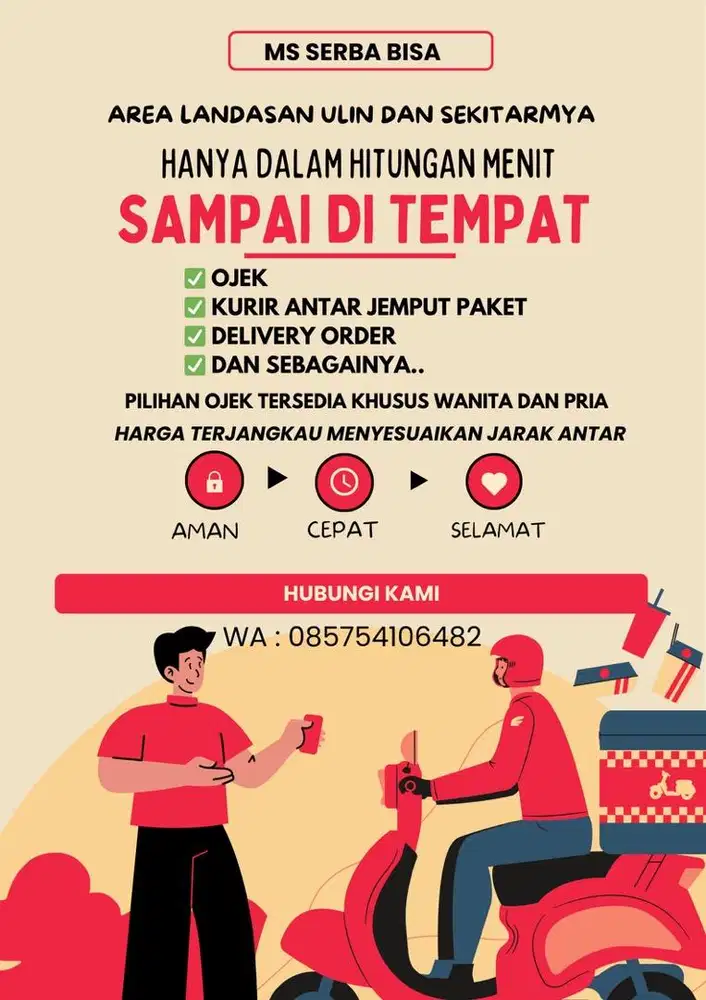 MS Serba Bisa Jasa Ojek, Antar Jemput Paket, DLL