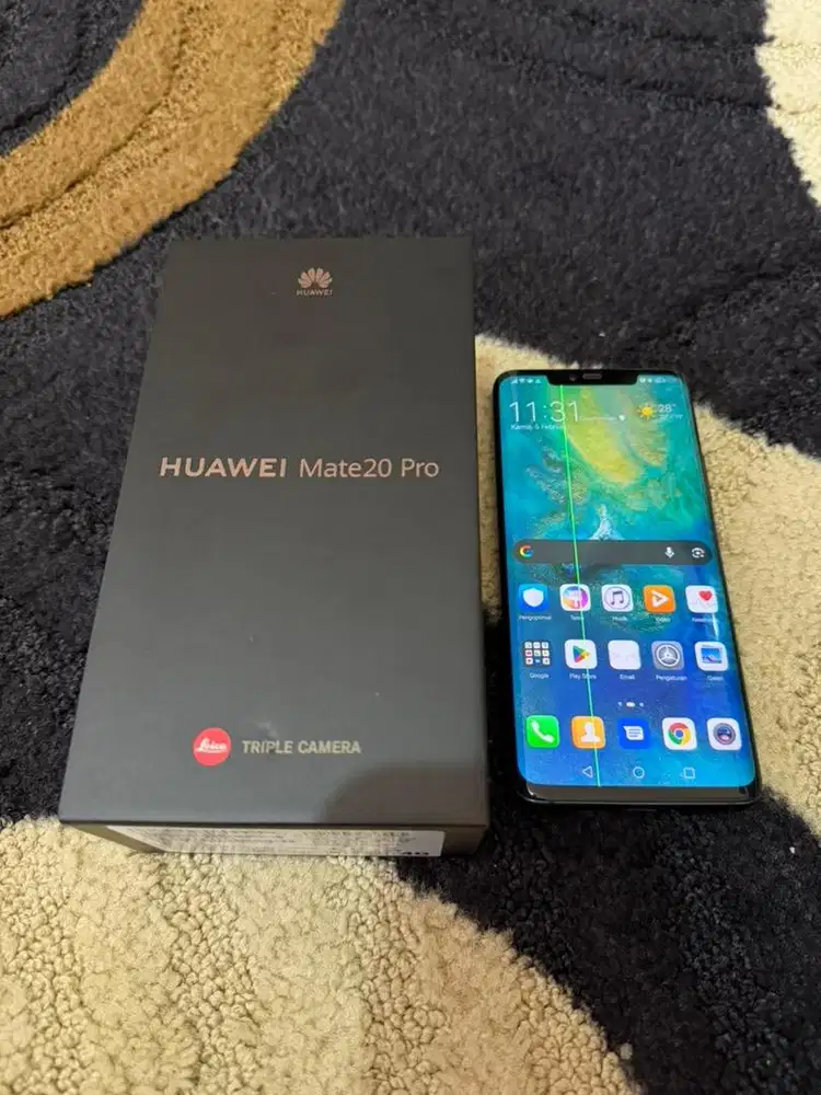 Huawei mate 20 pro green 6/128gb dualsim 4G+ fullset resmi INDO MURAH