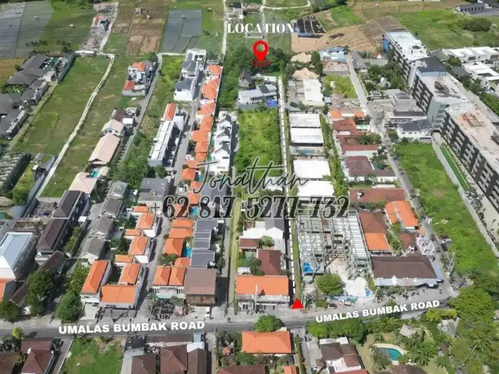 Dijual Tanah Komersial Freehold Area Villa Bumbak Umalas Bali - LSSO