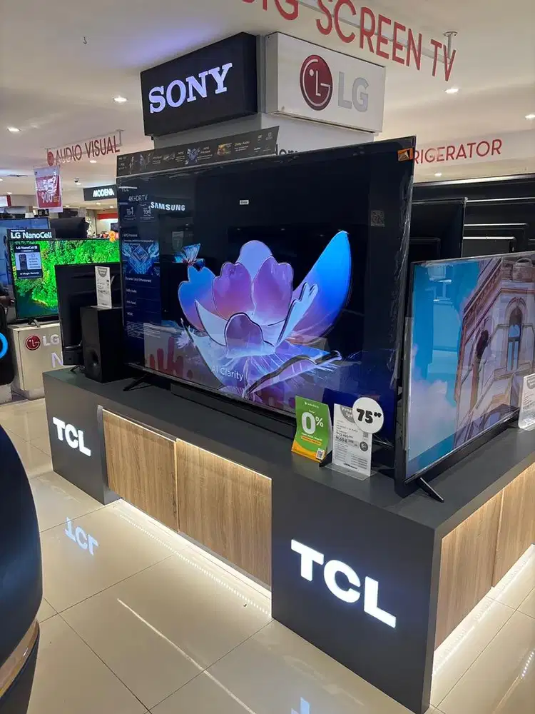 TCL led google tv 4K 75 inchi
